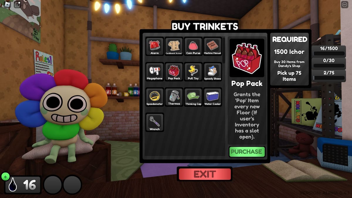 Best trinkets for rodger dandys world