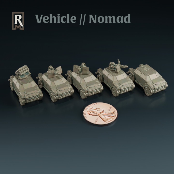 3D Printable SciFi Vehicle // Nomad by Resinant Miniatures Best vehicle to be a nomad