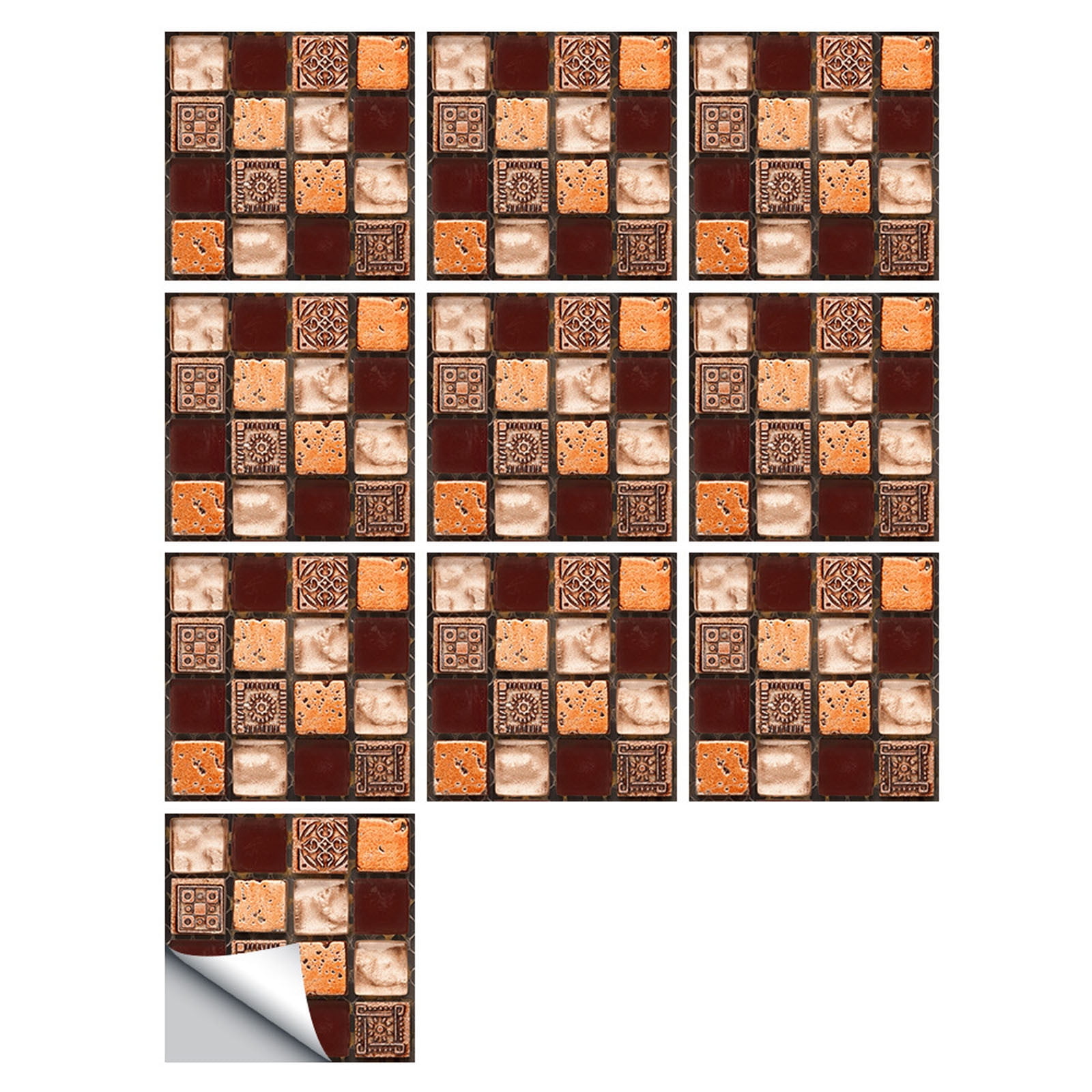HONEDOSE 10 Sheet Peel and Stick Backsplash Mosaic Marble Stick on ... Best stick on backsplash