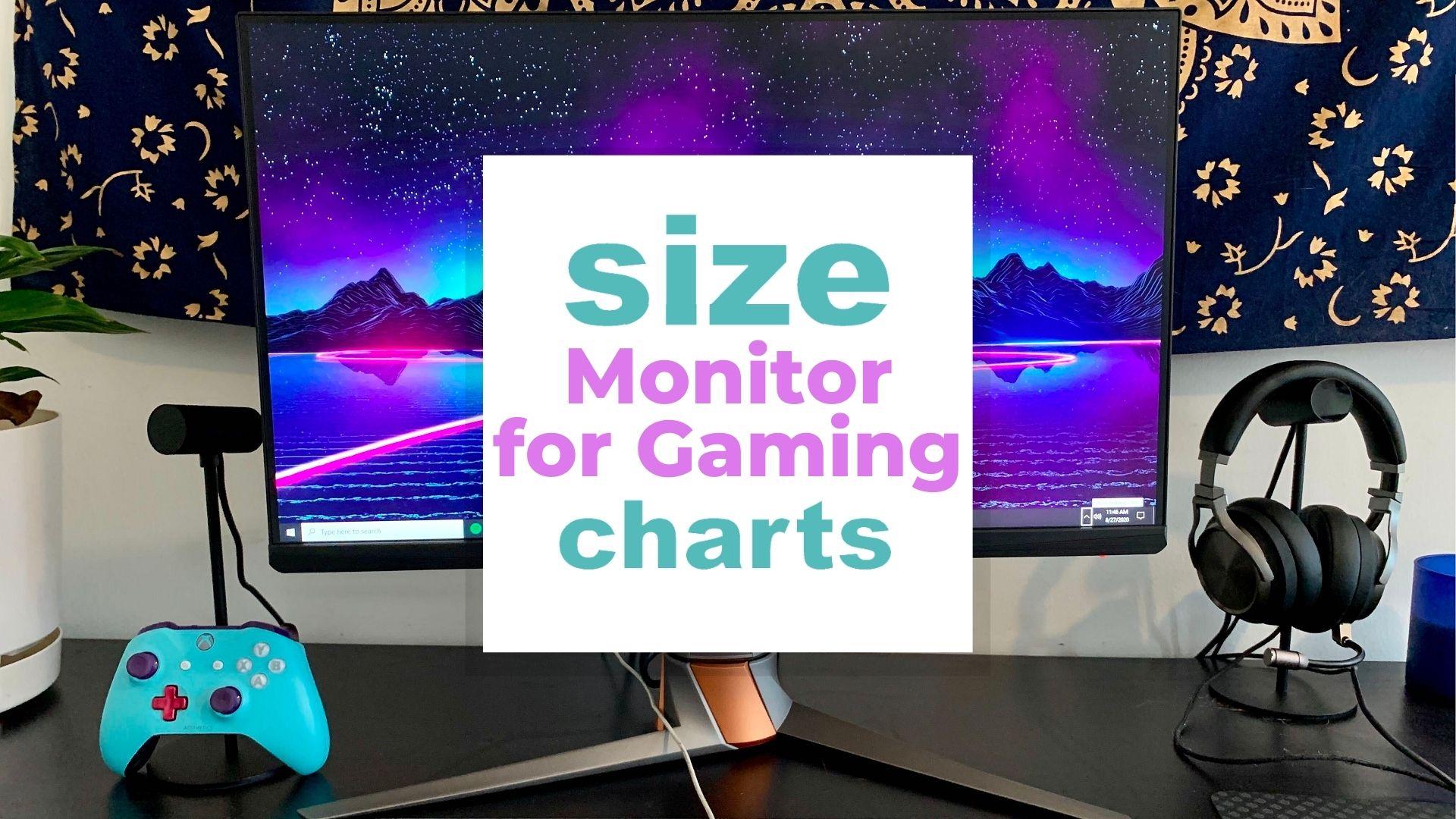 Best monitor size for gaming in 2026 - monitor size comparison