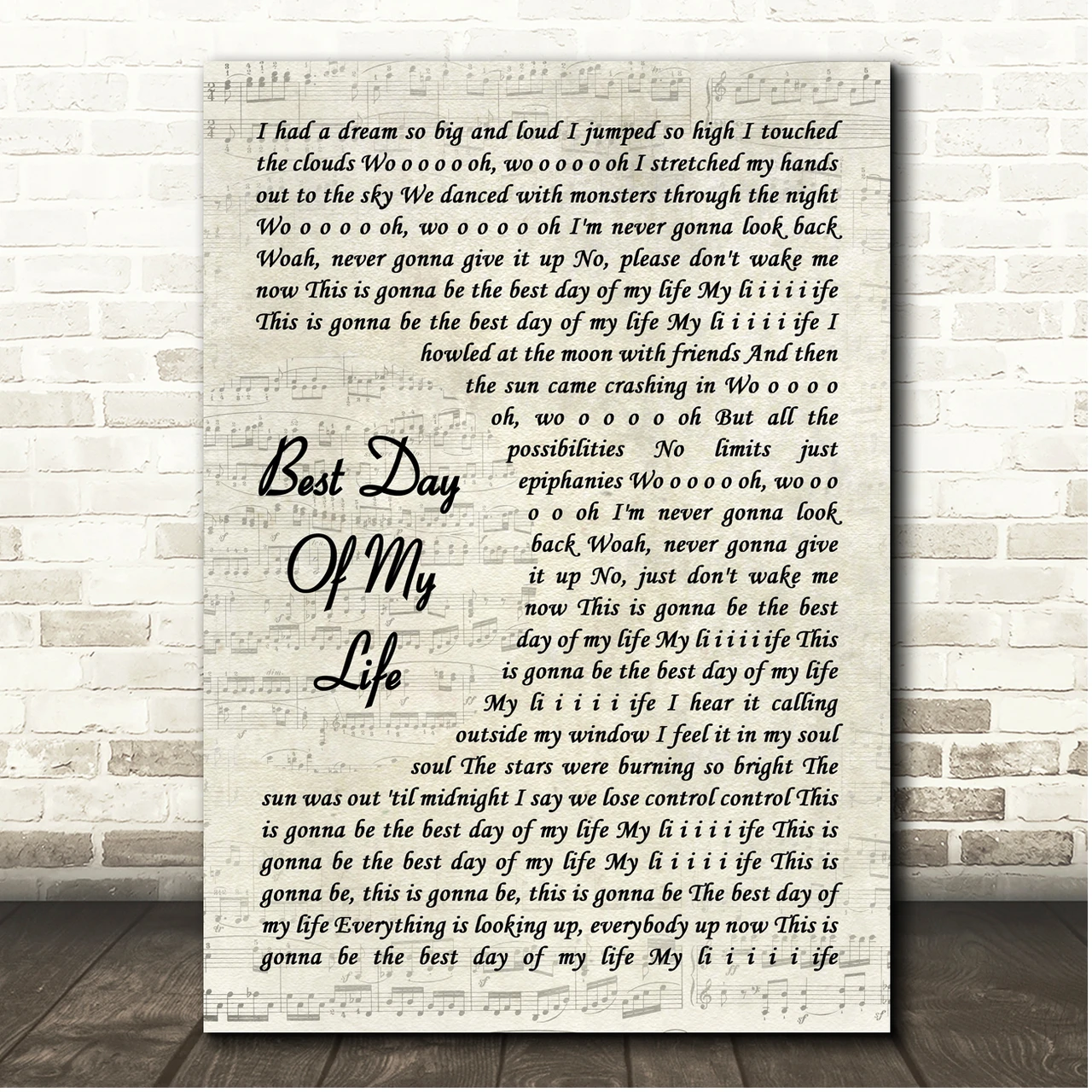 Best day of my life lyrics