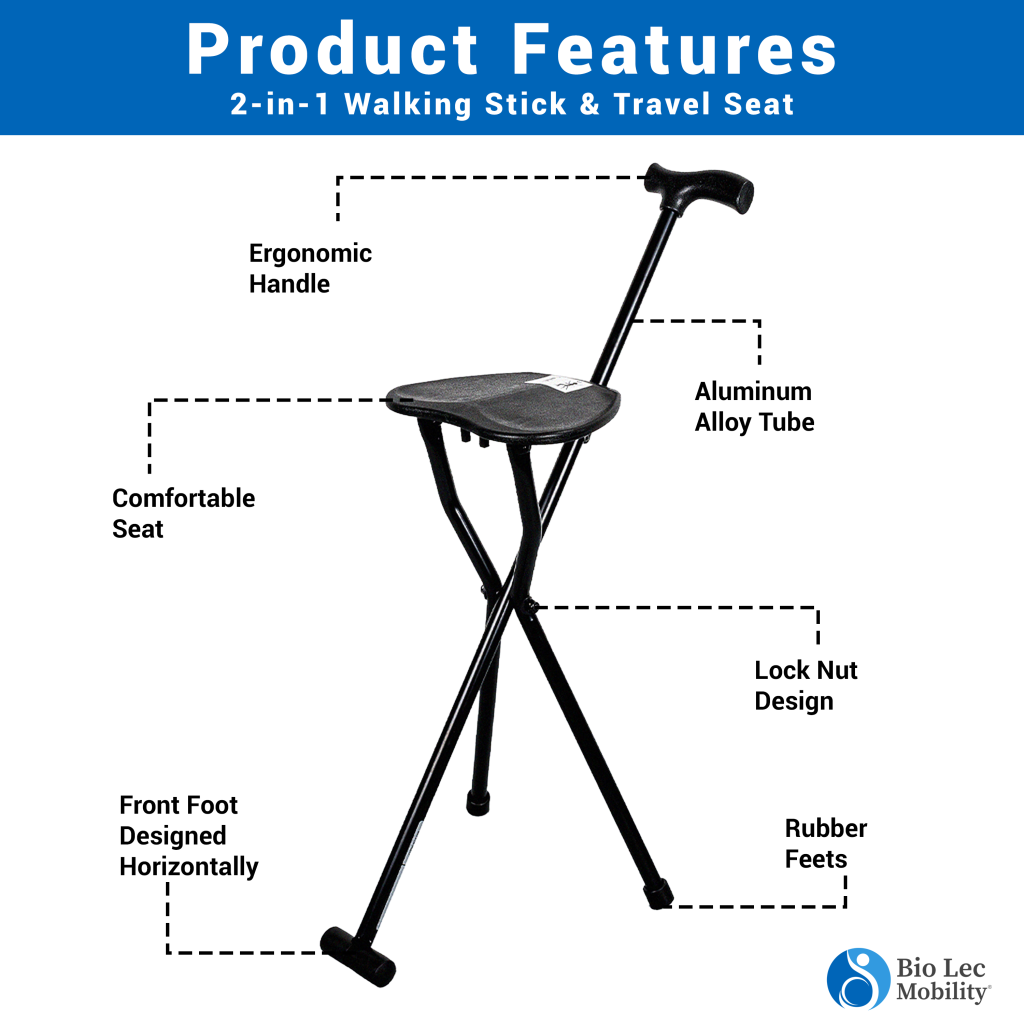 Best Walking Cane with Seats in 2023 | Pensionsweek Best walking cane with seat