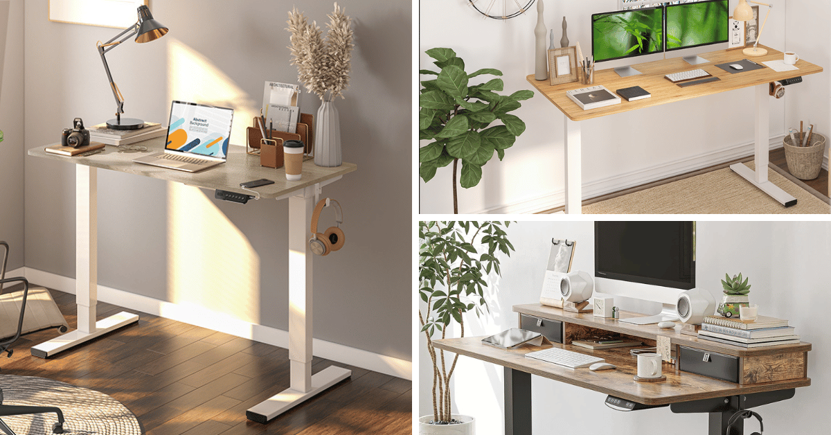 Best wooden standing desk with drawers