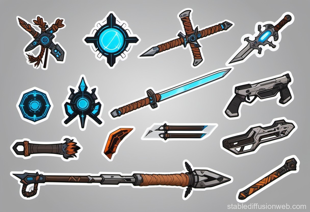 Horizon Zero Dawn's Melee and Ranged Weapons | Stable Diffusion Online Horizon zero dawn best weapons