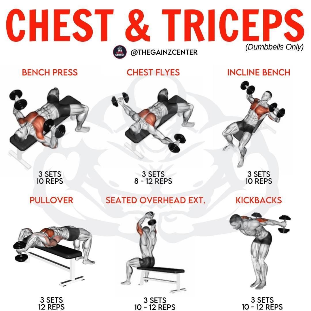 Best exercises for triceps with dumbbells, building strong and toned triceps with dumbbell exercises.