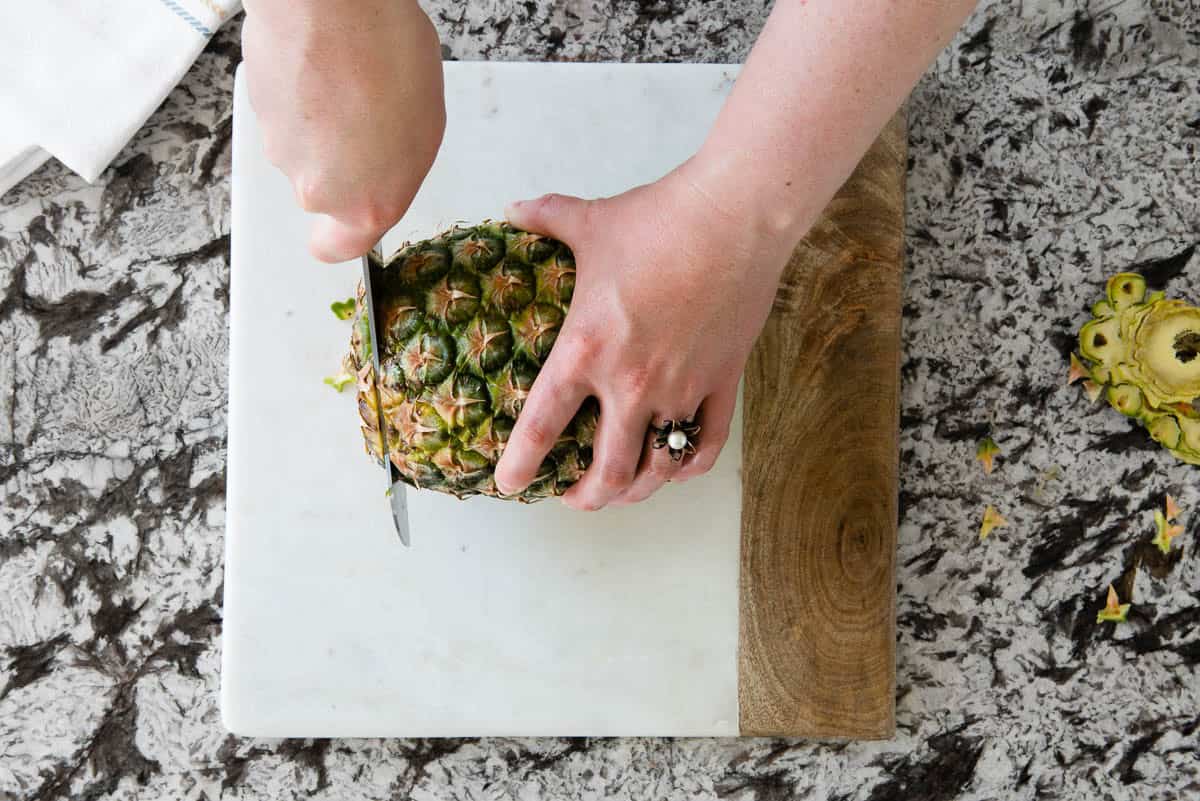 How to Cut Pineapple - Simple Green Smoothies Best way to slice a pineapple