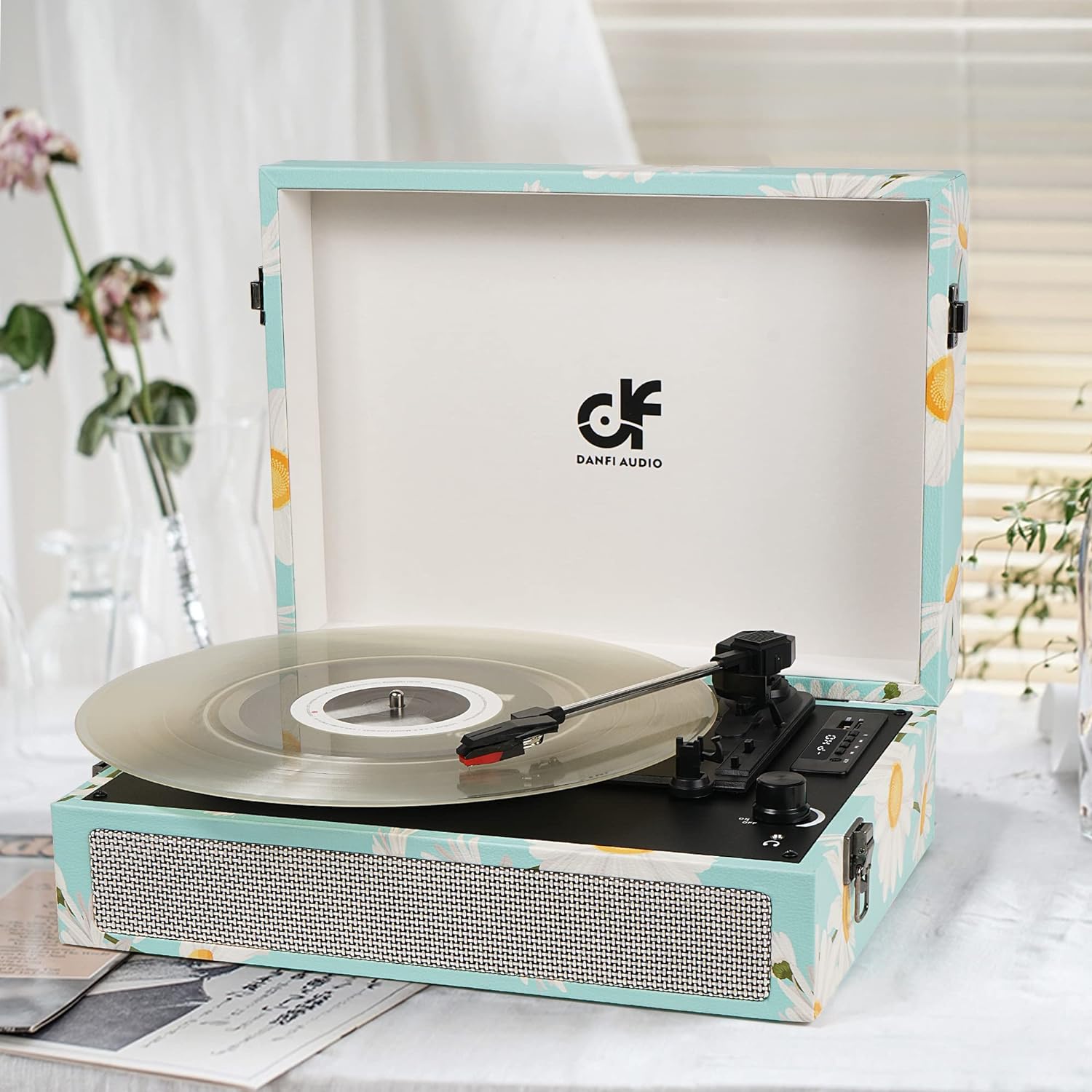 Vinyl Record Player Bluetooth with Built-in Speakers Review